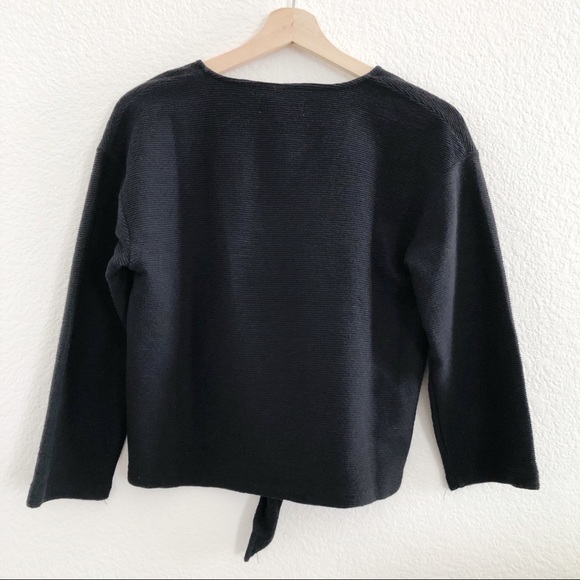 Madewell Texture & Thread Tie Front Top Small NWT - Picture 6 of 7